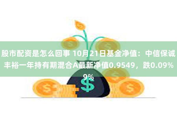 股市配资是怎么回事 10月21日基金净值：中信保诚丰裕一年持有期混合A最新净值0.9549，跌0.09%