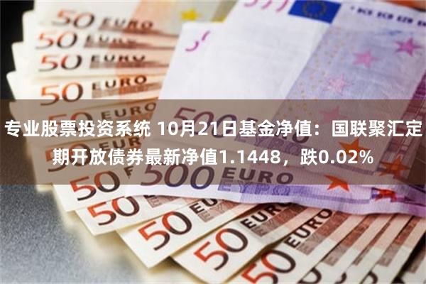 专业股票投资系统 10月21日基金净值：国联聚汇定期开放债券最新净值1.1448，跌0.02%